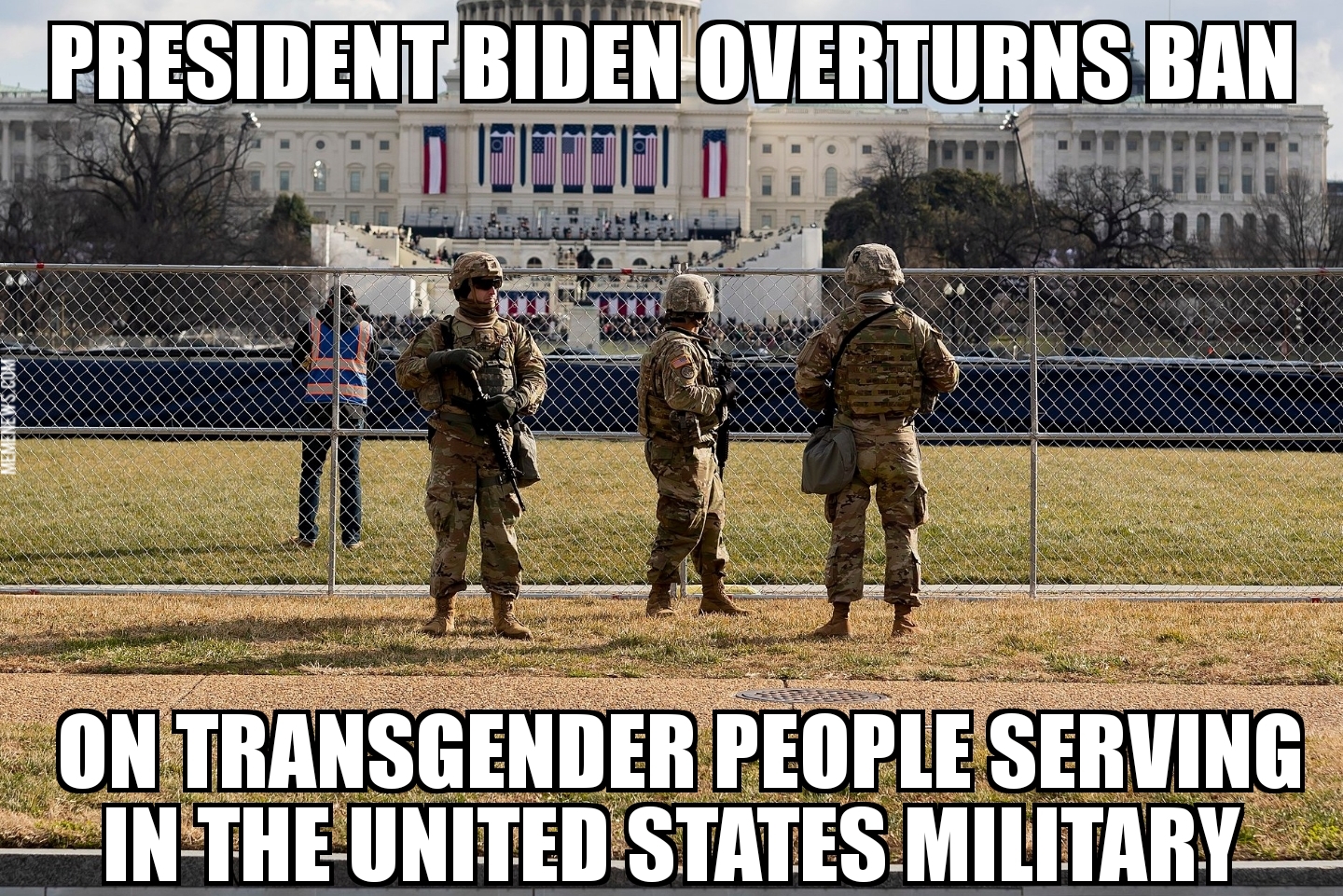 Biden overturns military transgender ban