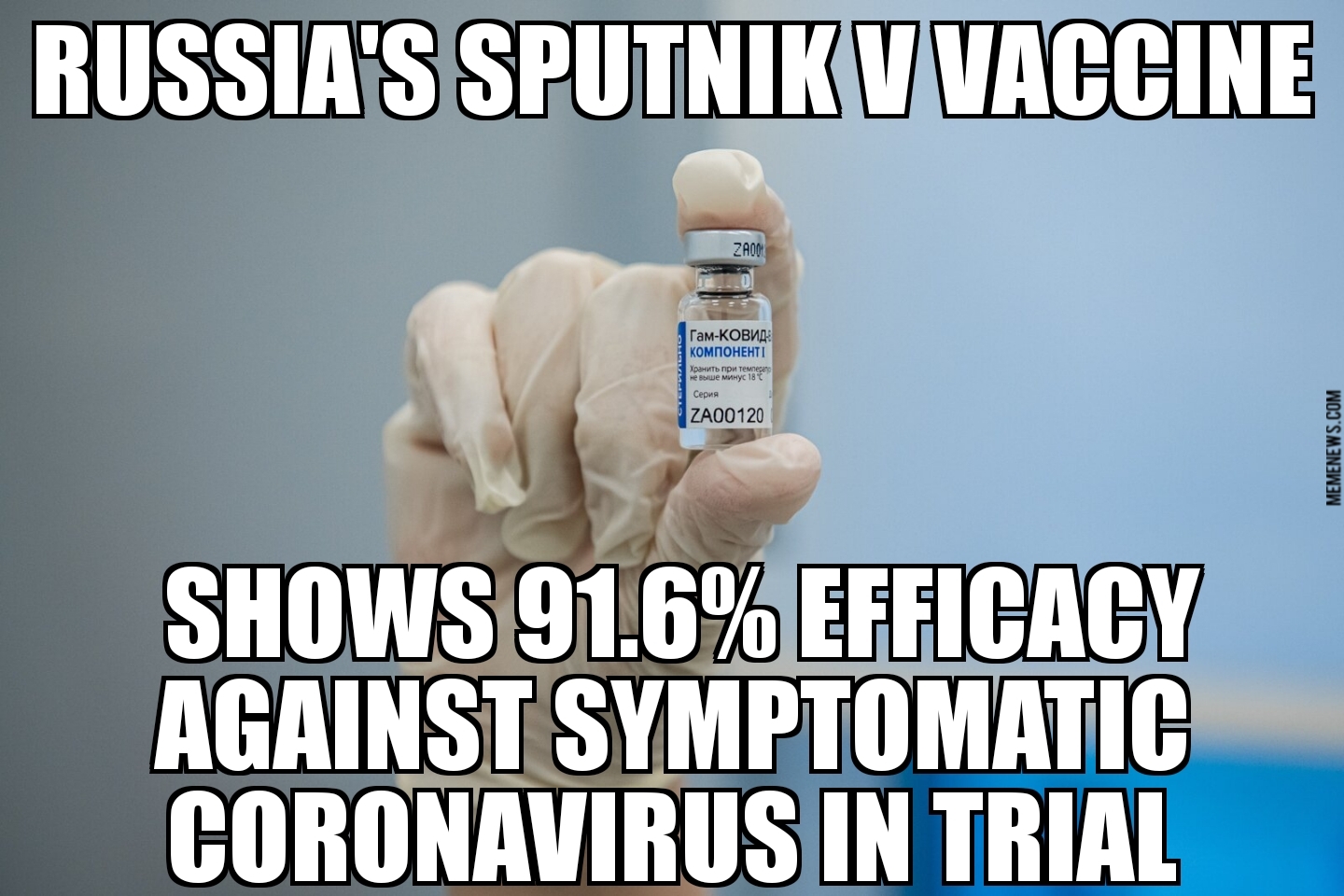 Sputnik V 91.6% effective in trial