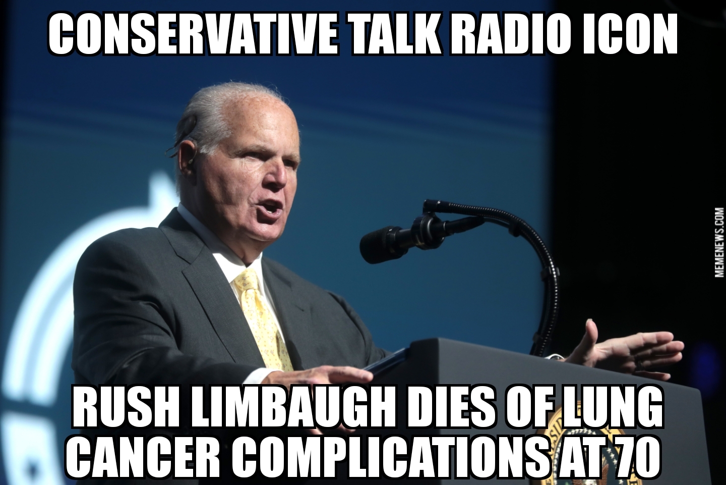 Rush Limbaugh dies