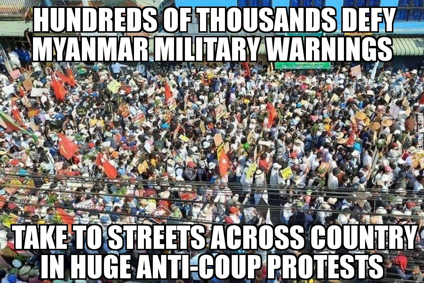 Myanmar protests grow
