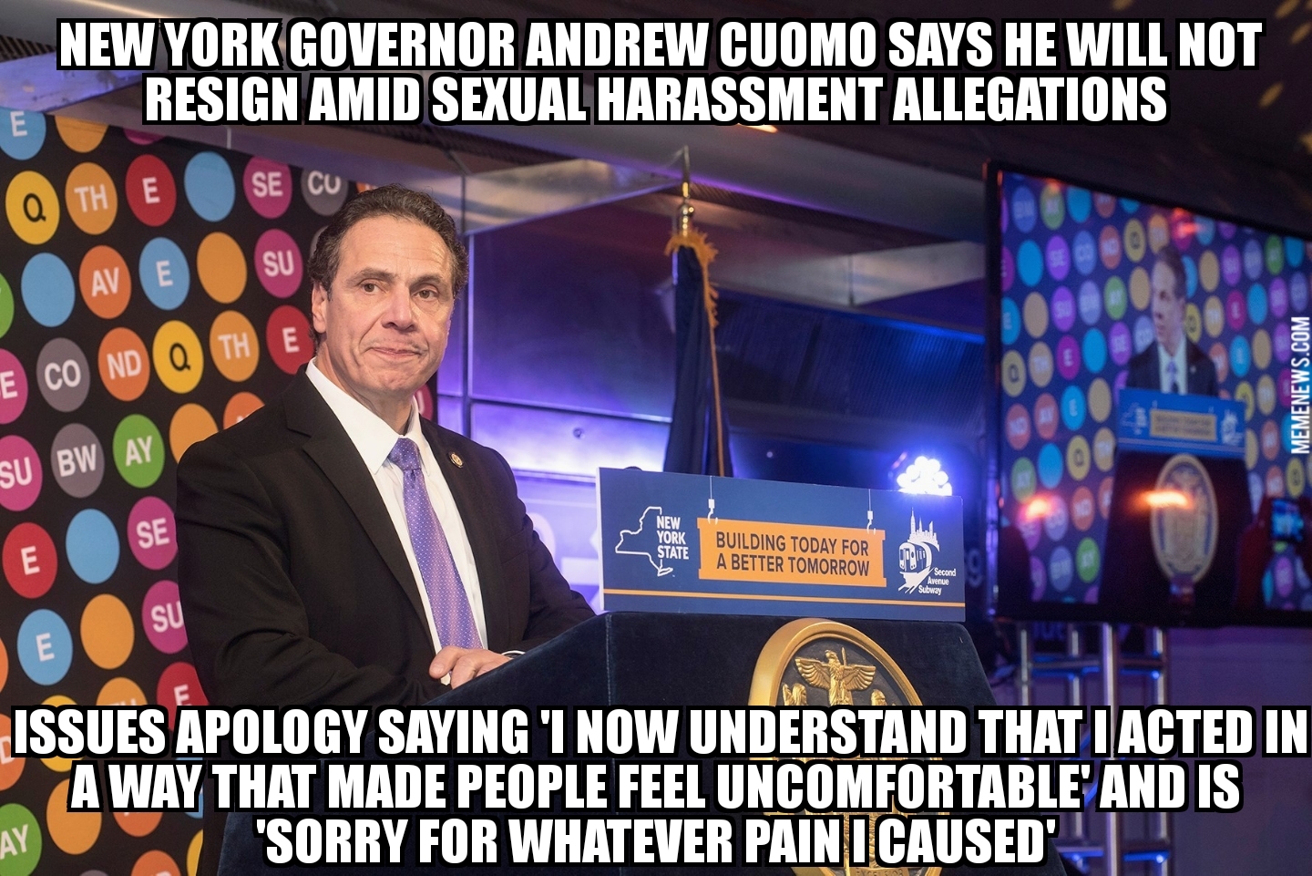 Andrew Cuomo issues apology, won’t resign
