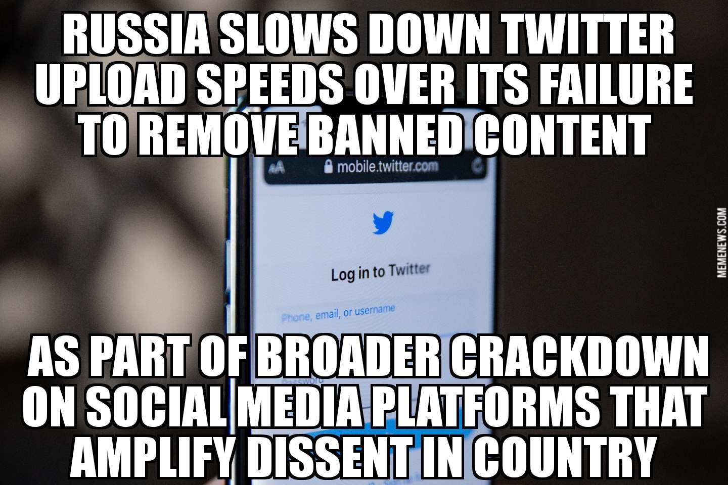 Russia slows Twitter speeds