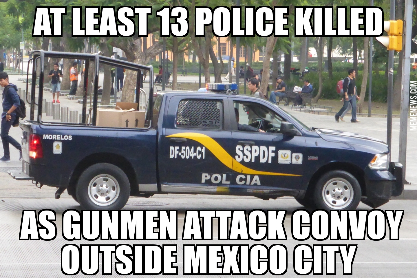Mexico police convoy shooting