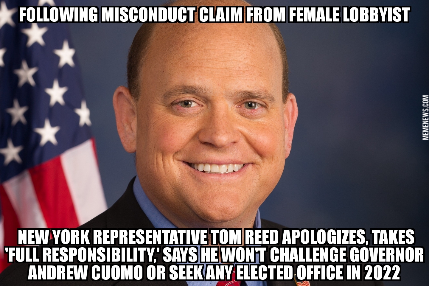 Tom Reed apologizes after misconduct claim