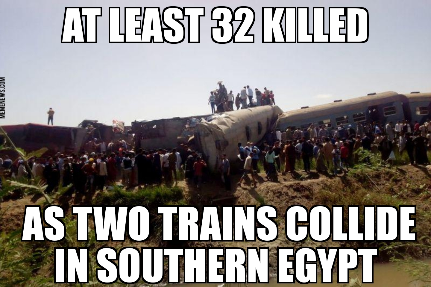 Southern Egypt train collision