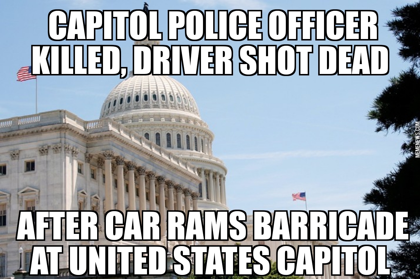 Car rams barricade at U.S. Capitol