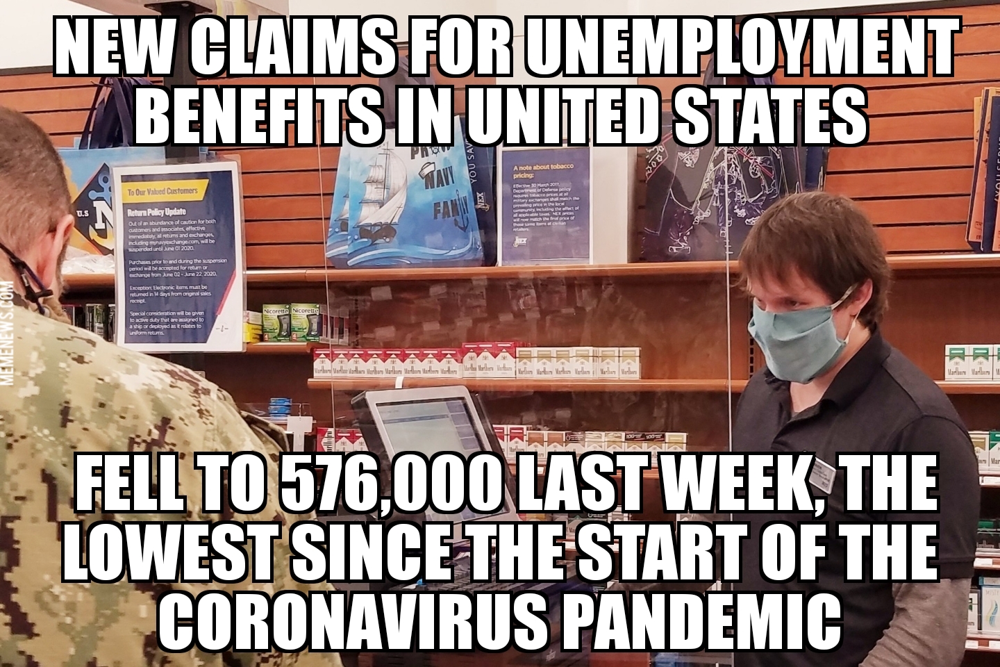 U.S. unemployment claims lowest of pandemic