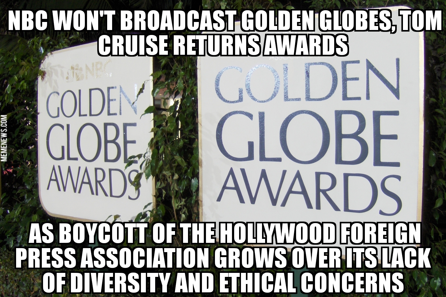 NBC drops Golden Globes