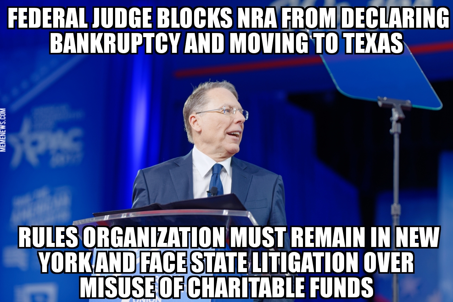 Judge blocks NRA bankruptcy plan