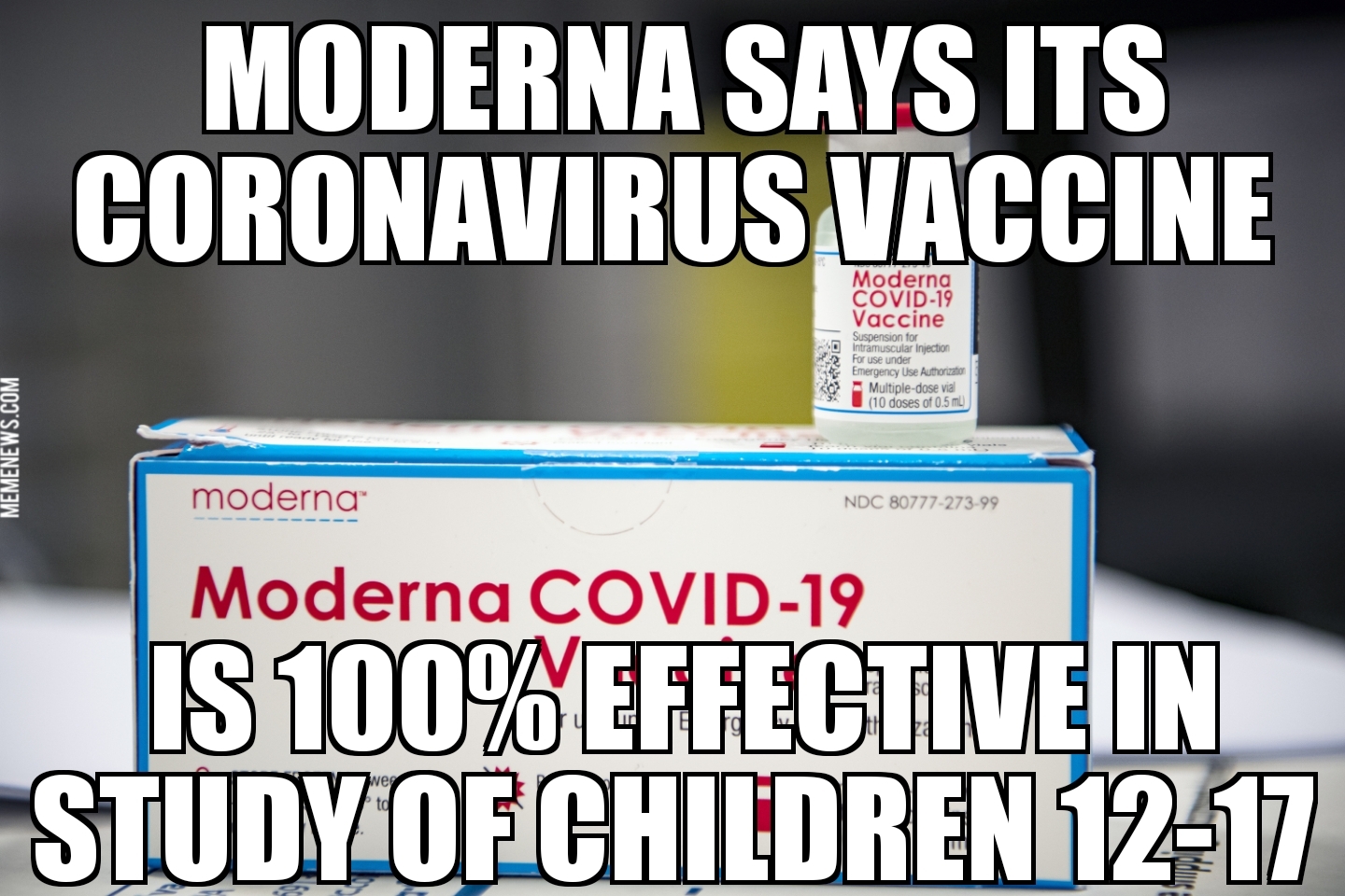 Moderns vaccine 100% effective in teens