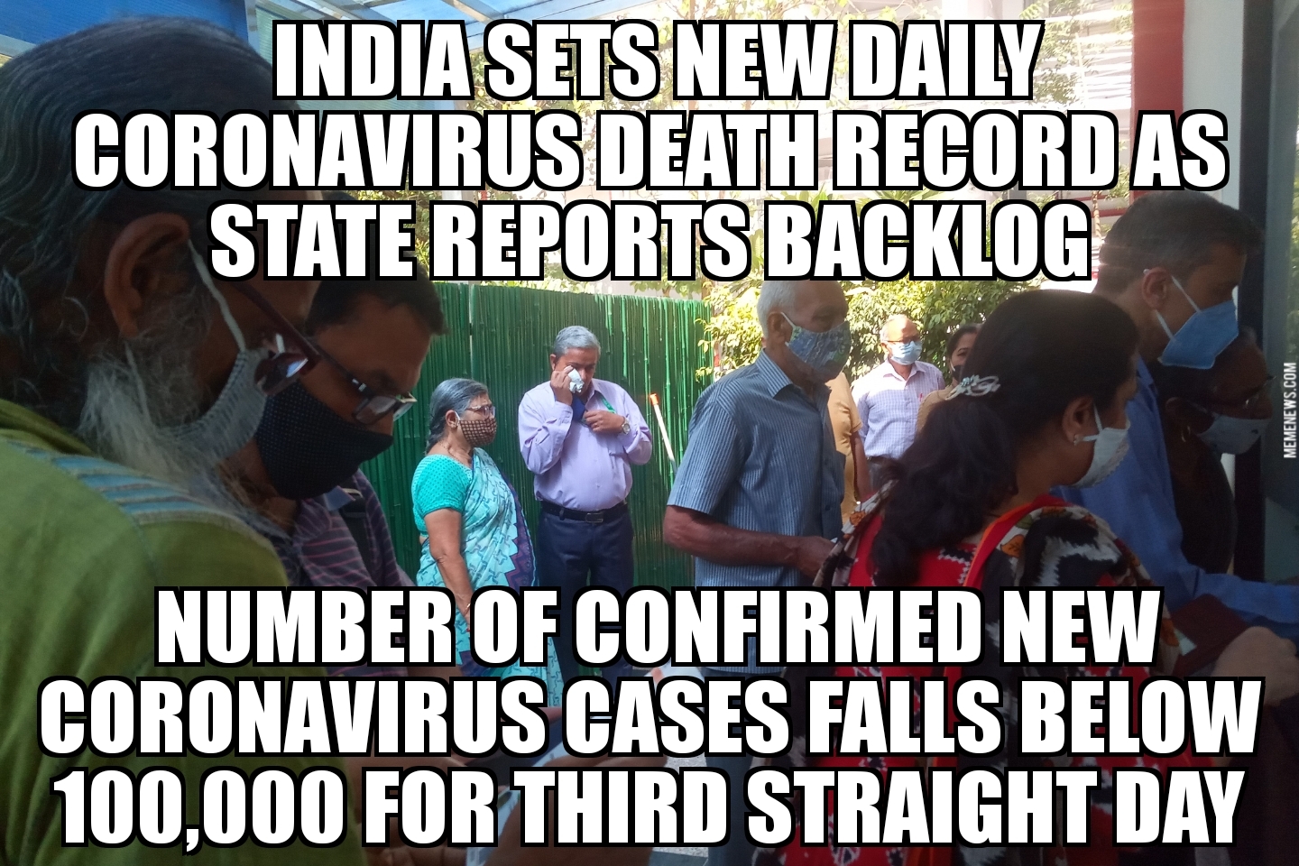 India new coronavirus cases fall