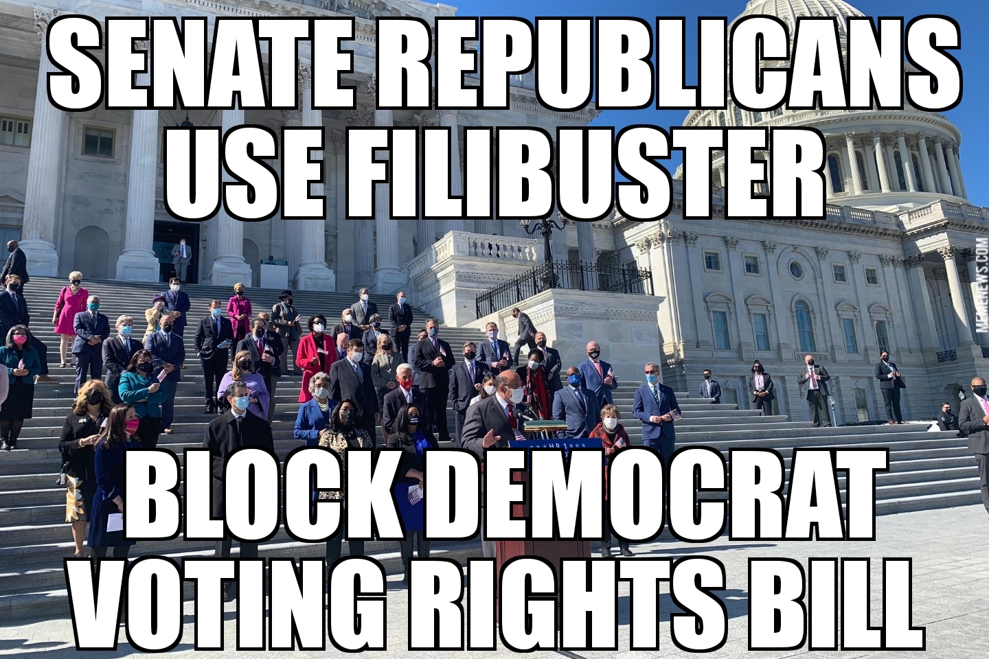 Republicans block voting bill
