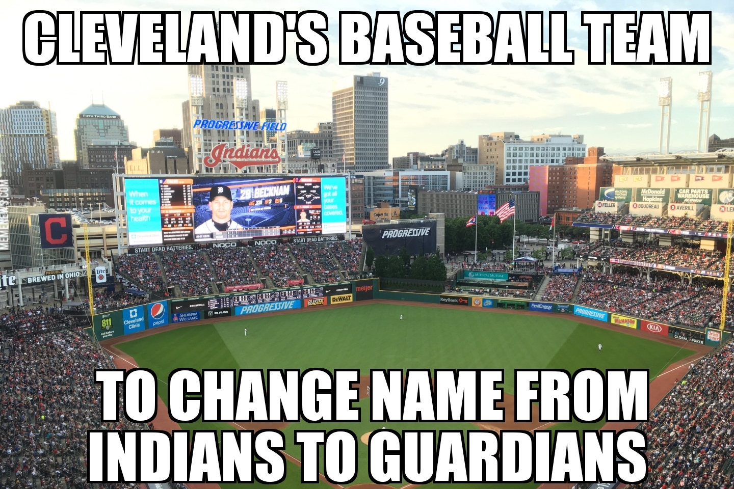 Cleveland Indians to become Guardians