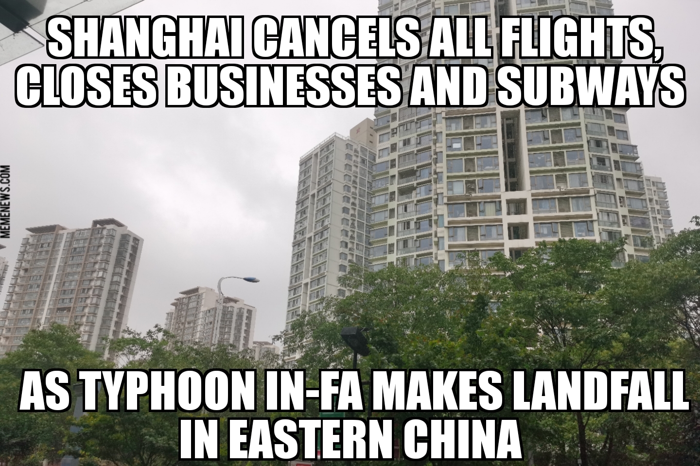 Typhoon In-fa makes landfall in China