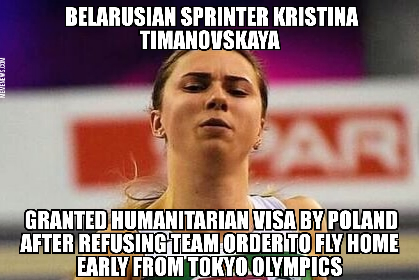 Kristina Timanovskaya granted visa by Poland