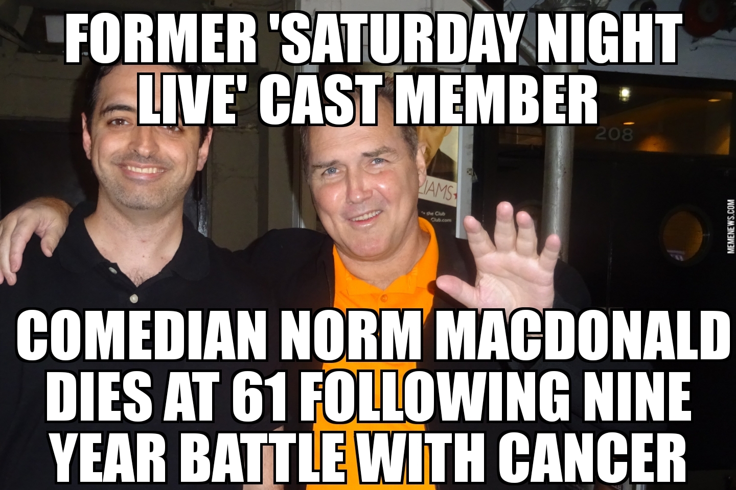 Norm Macdonald dies