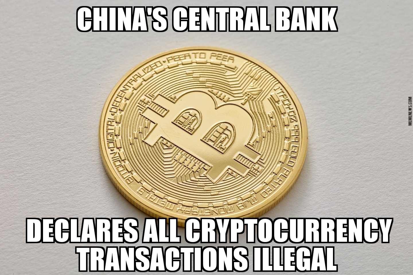 China declares cryptocurrency illegal
