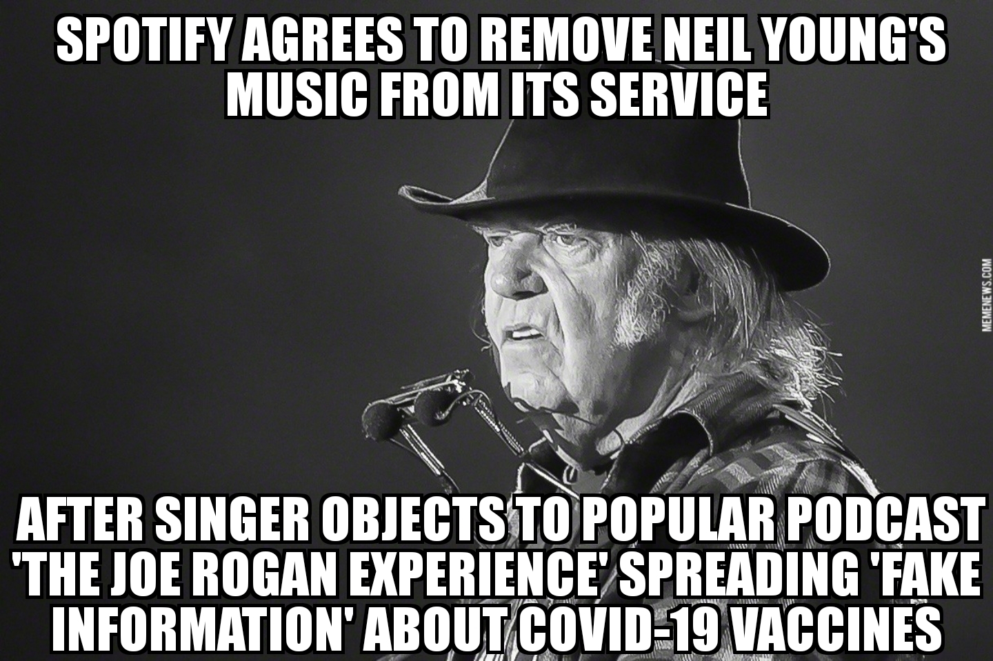 Spotify drops Neil Young in Joe Rogan vaccine spat