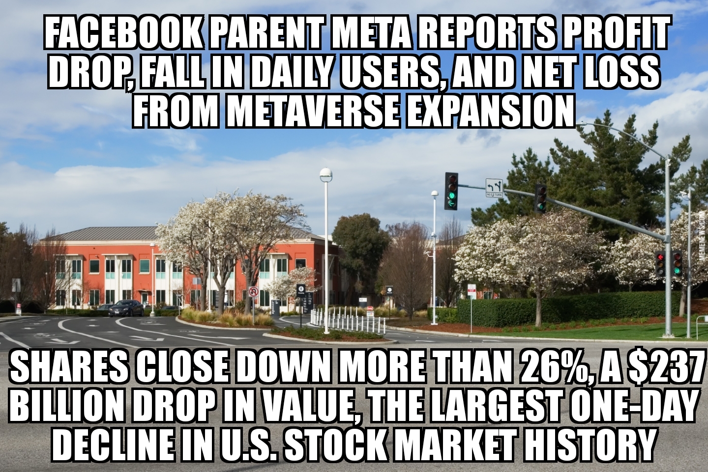 Meta stock has record drop