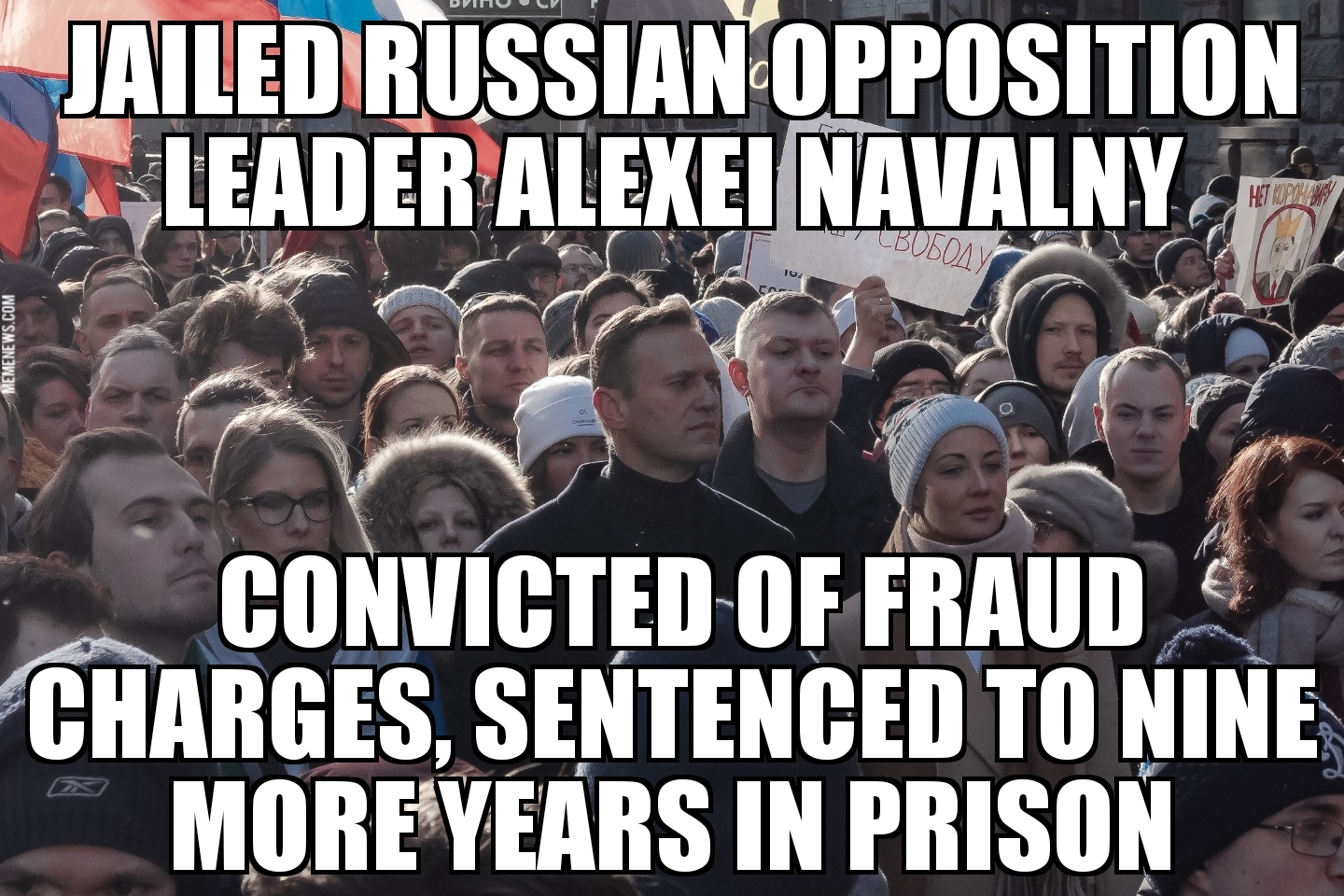 Alexei Navalny sentenced to nine years