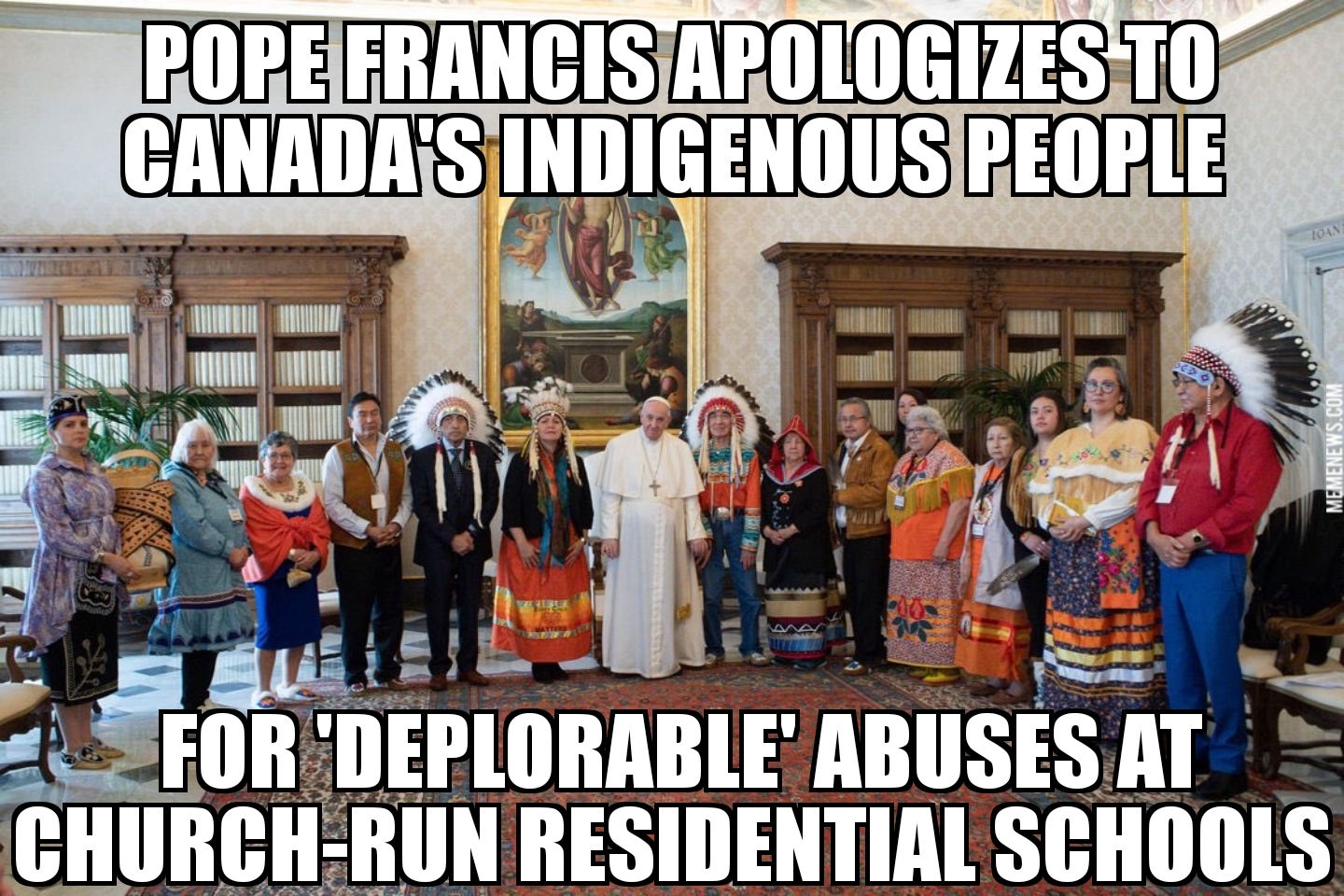 Pope Francis apologizes for residential school abuses