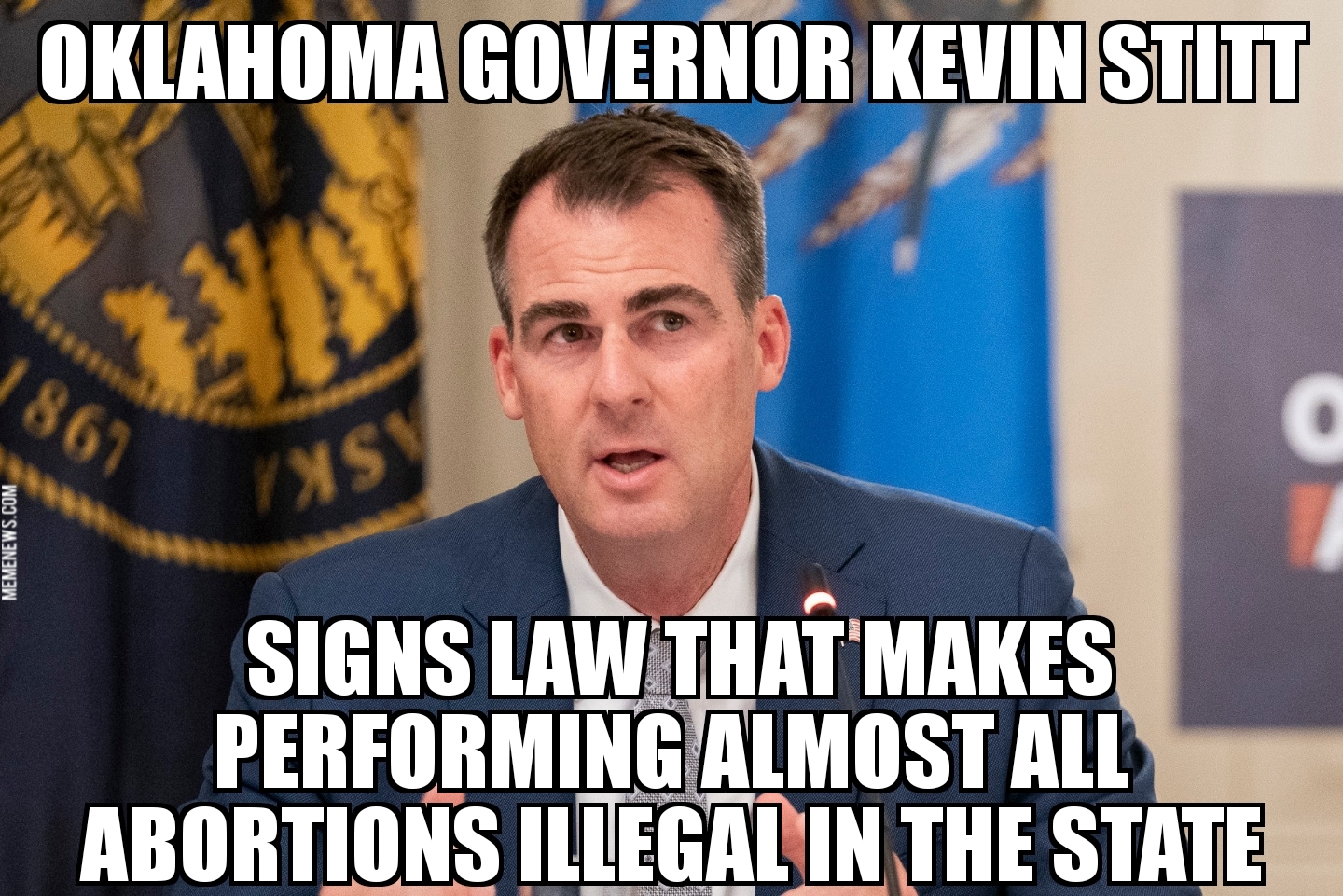 Oklahoma governor signs abortion ban
