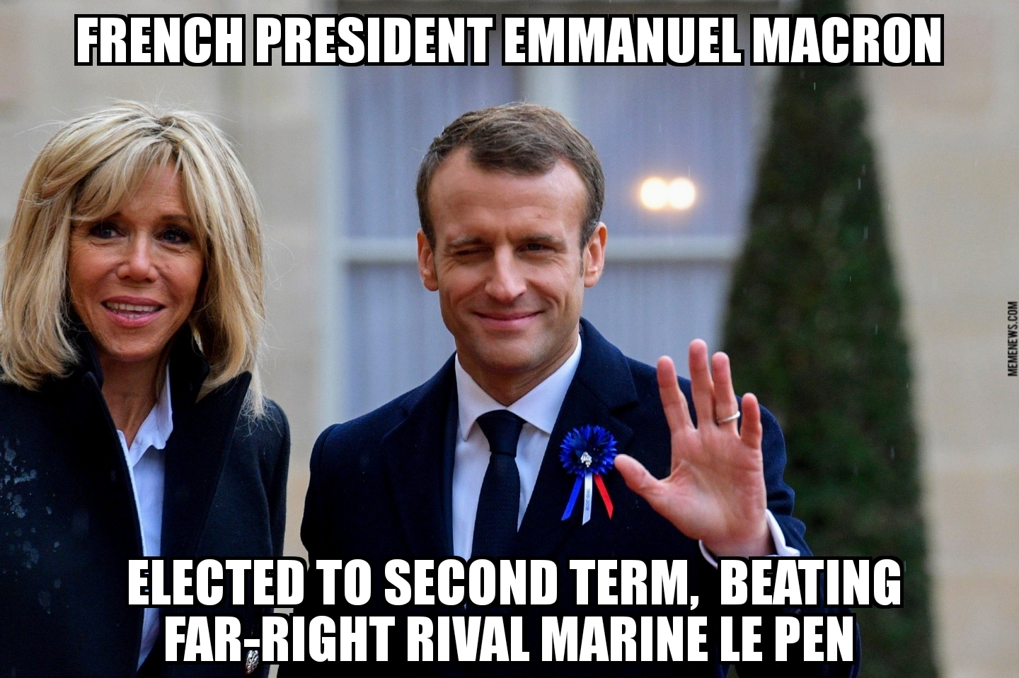 Emmanuel Macron reelected