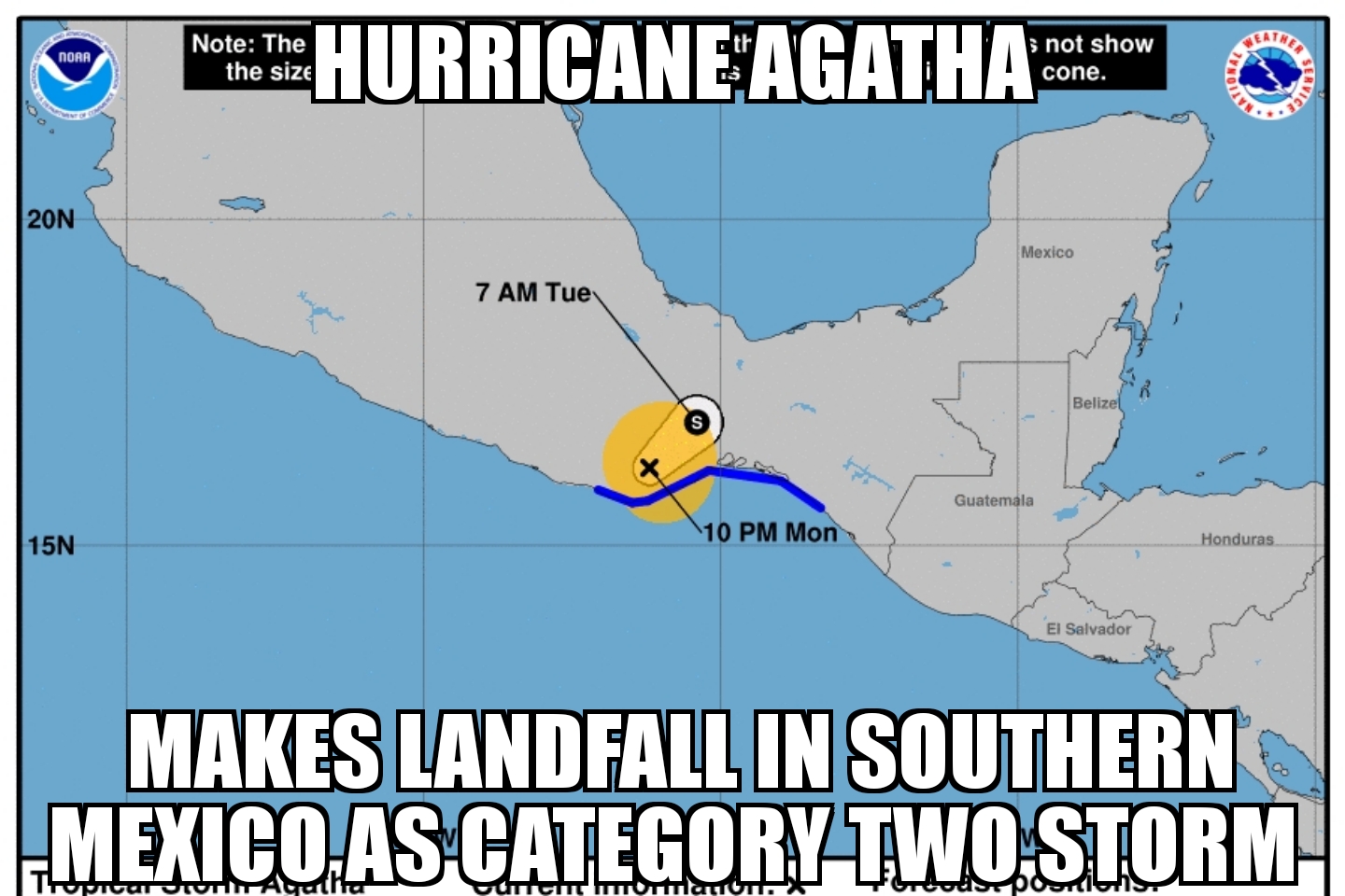 Hurricane Agatha makes landfall