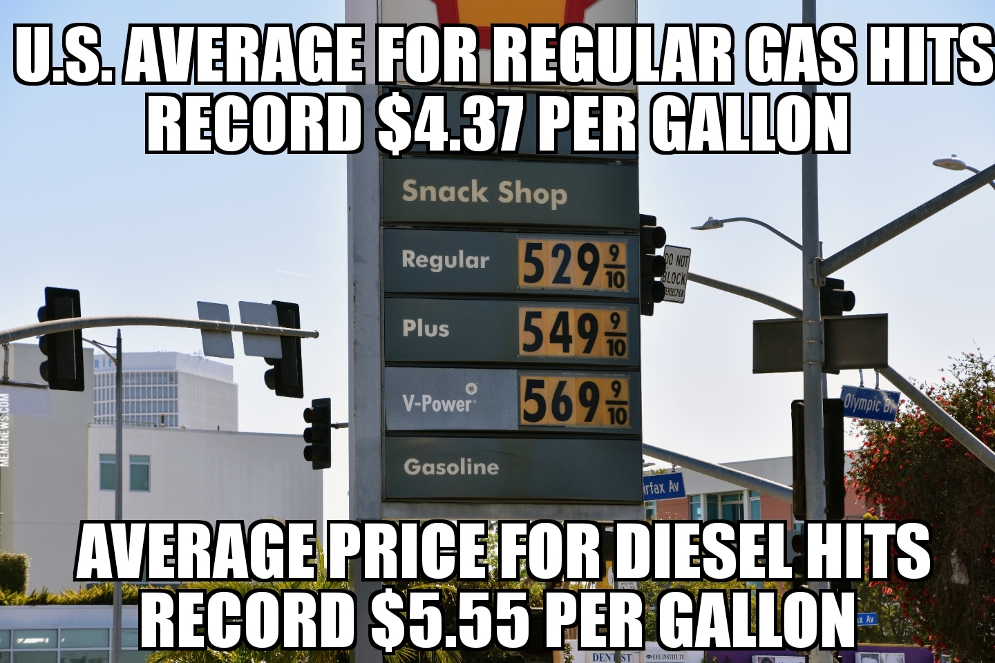 Gas prices hit new record