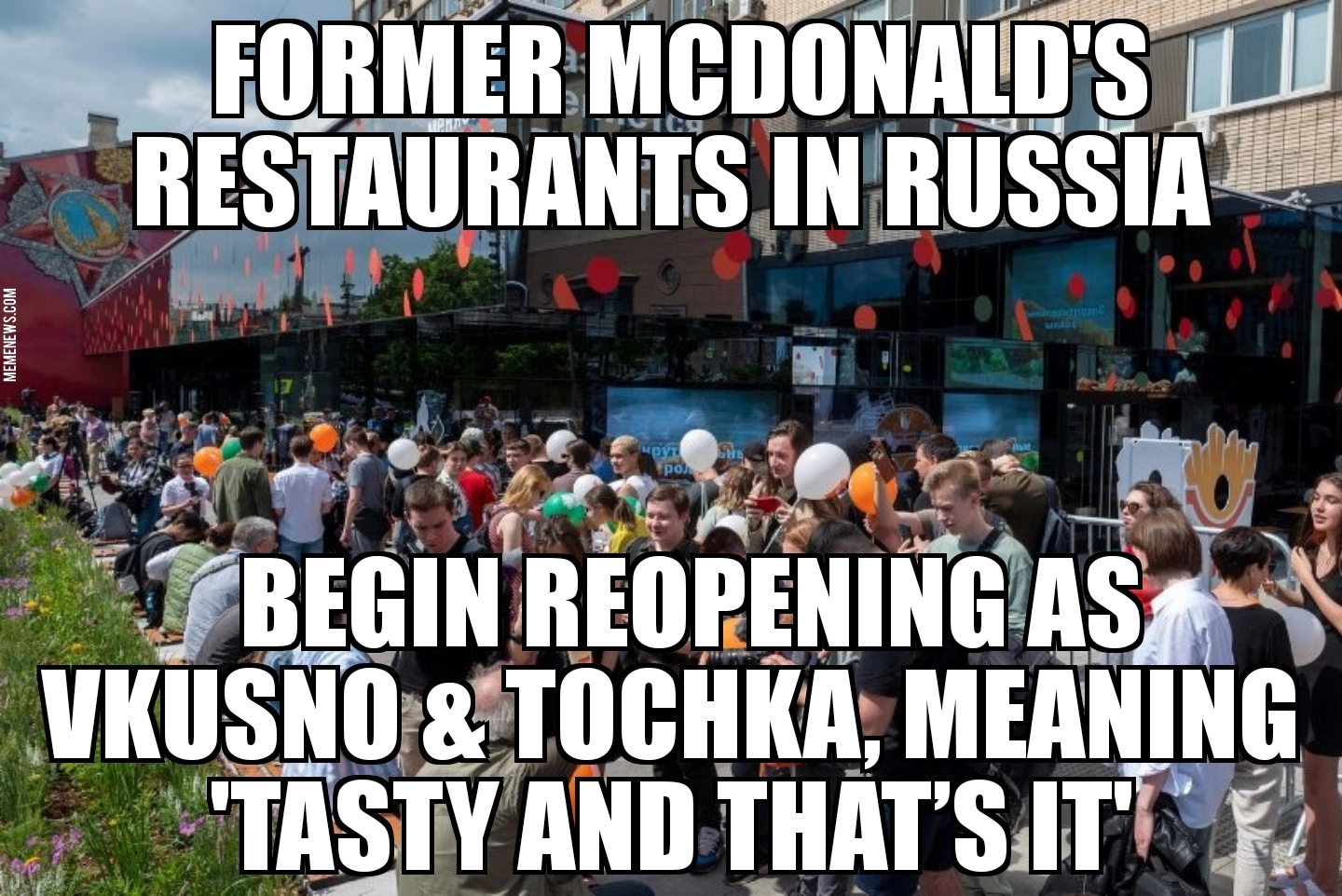 Former Russia McDonald’s reopen