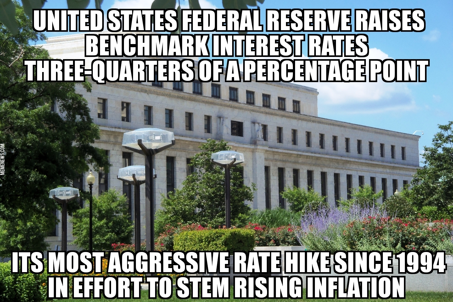 Fed raises interest rates .75%