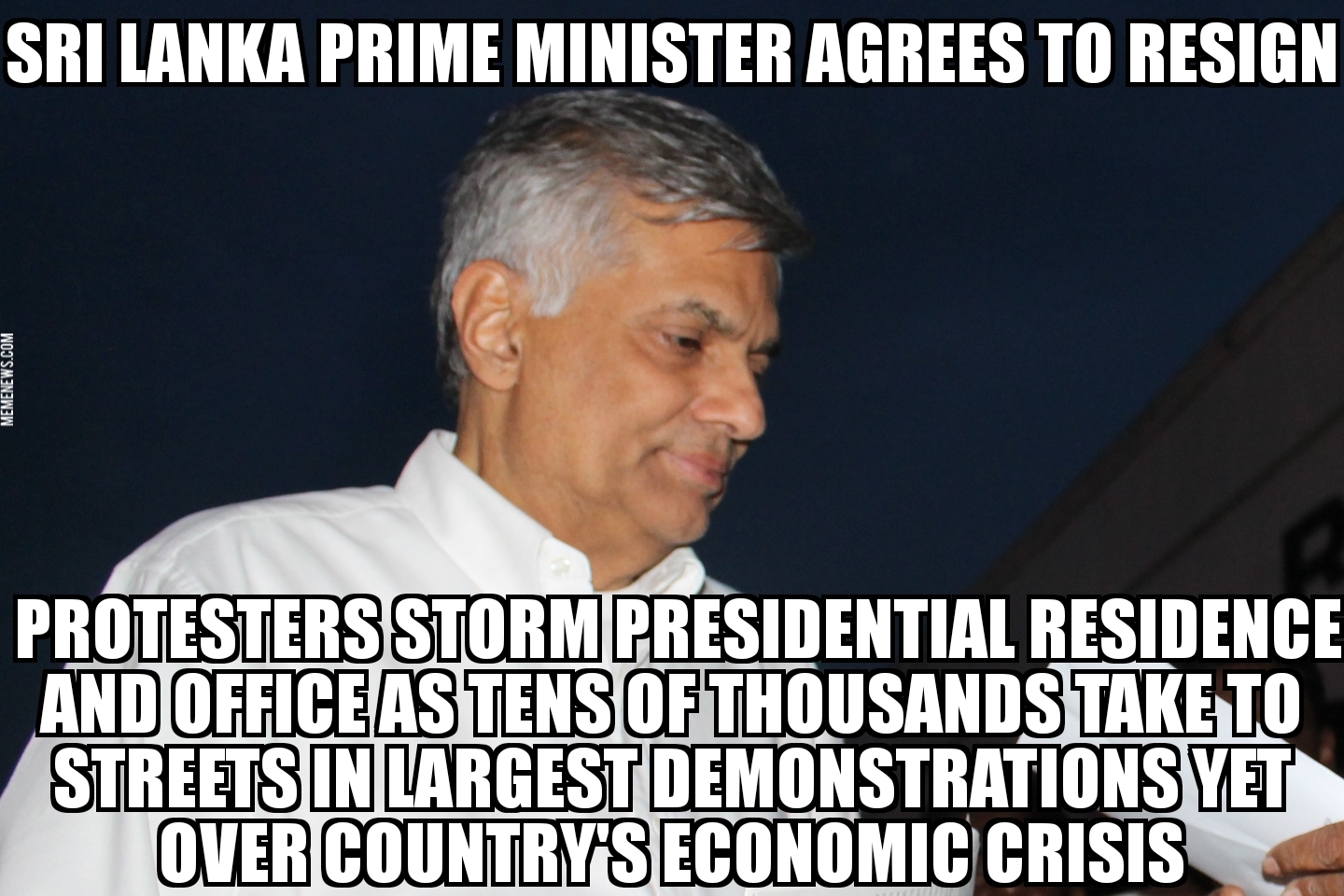 Sri Lanka PM resigning amid crisis