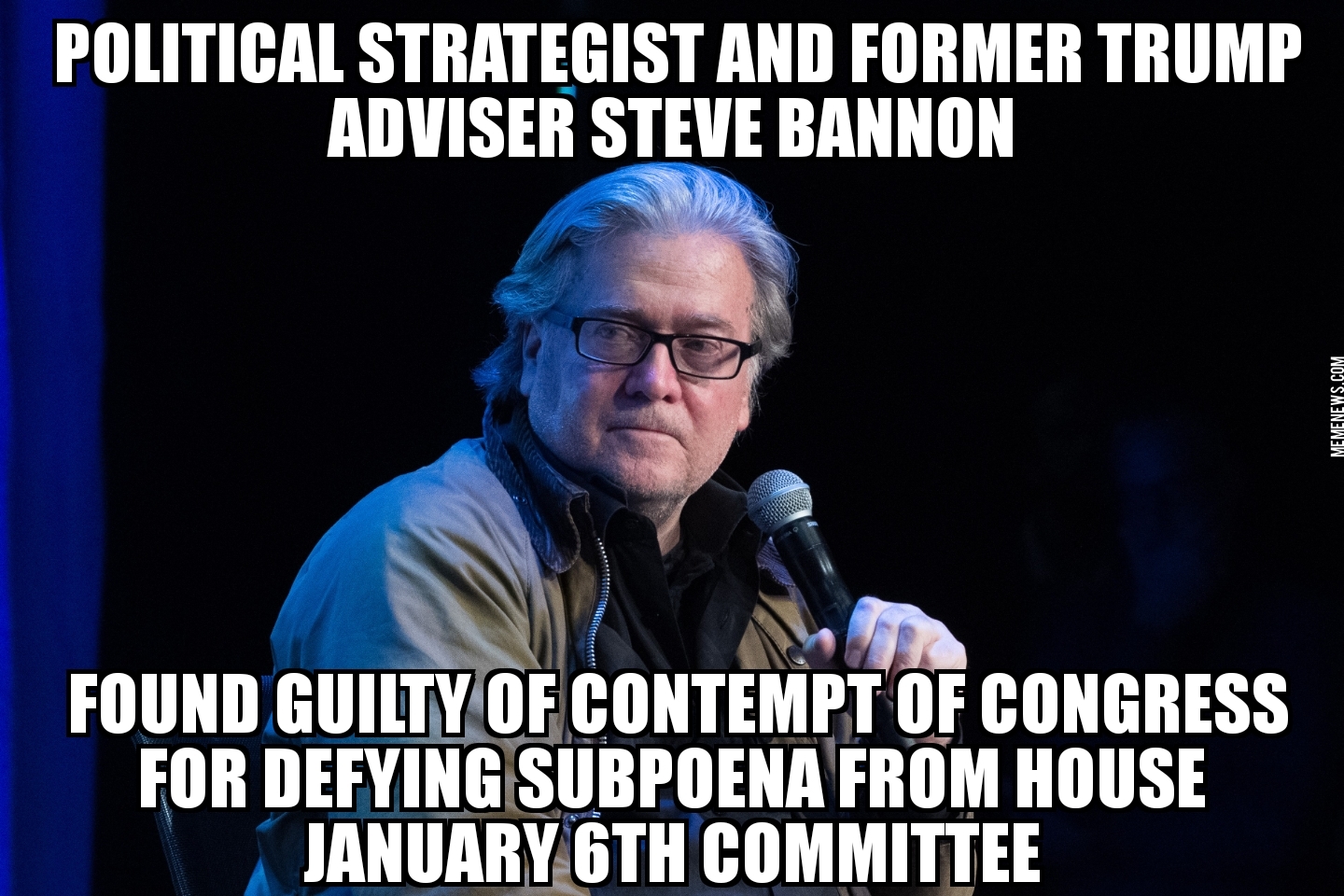 Steve Bannon guilty of contempt of Congress
