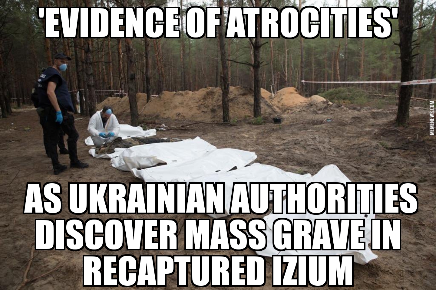 Ukraine finds mass grave in Izium