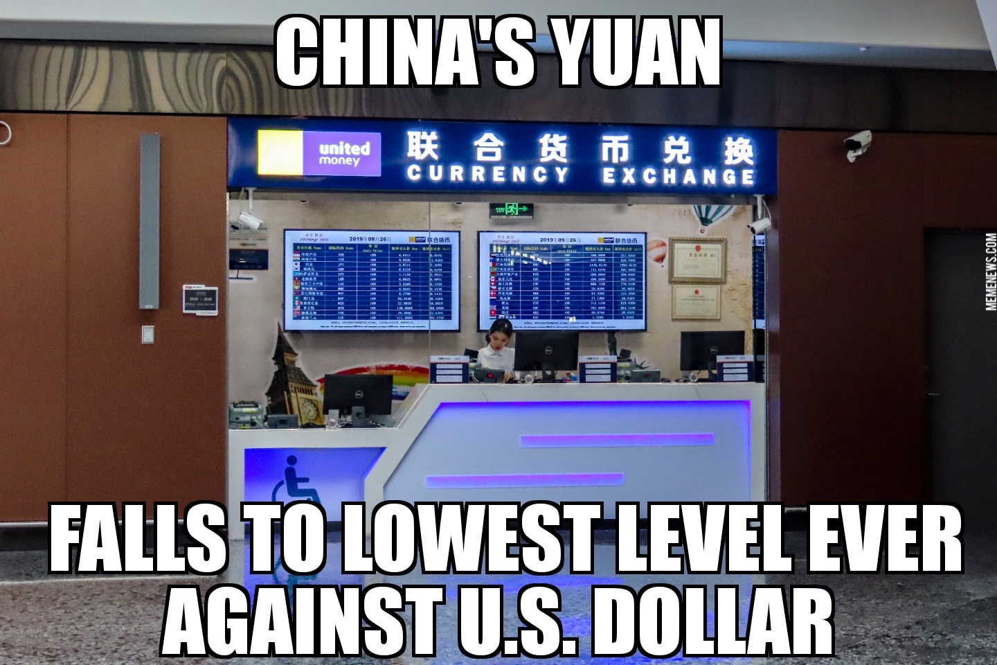 Yuan hits record low