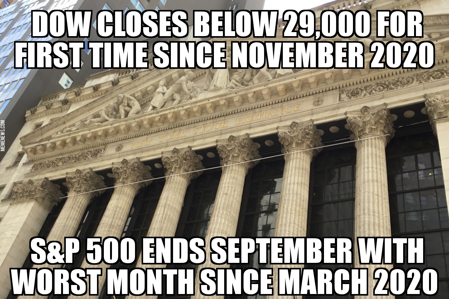 Wall Street ends September down