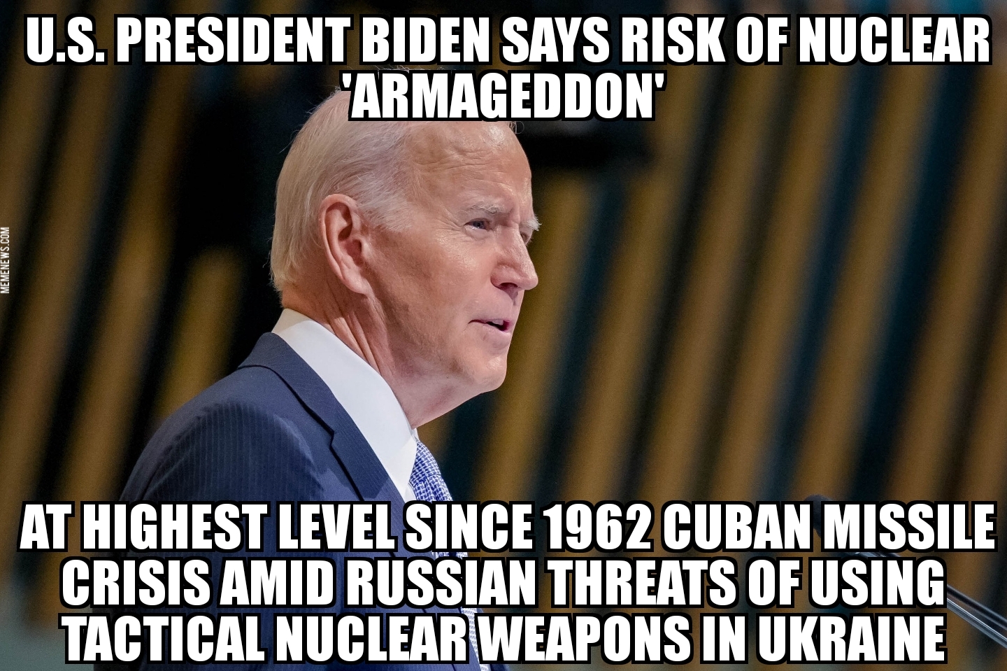 Biden says ‘Armageddon’ risk highest since 1962