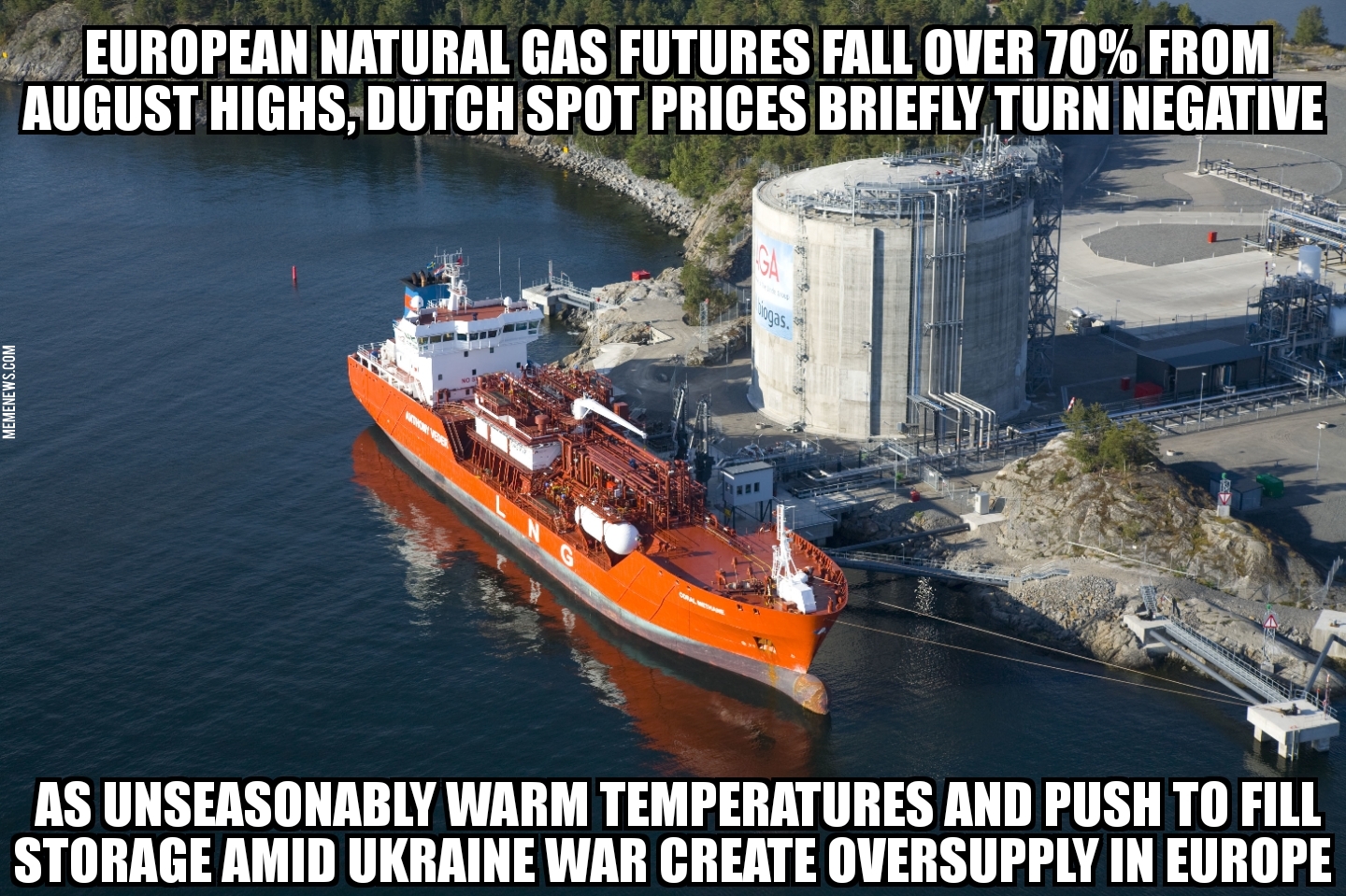 Europe natural gas oversupply