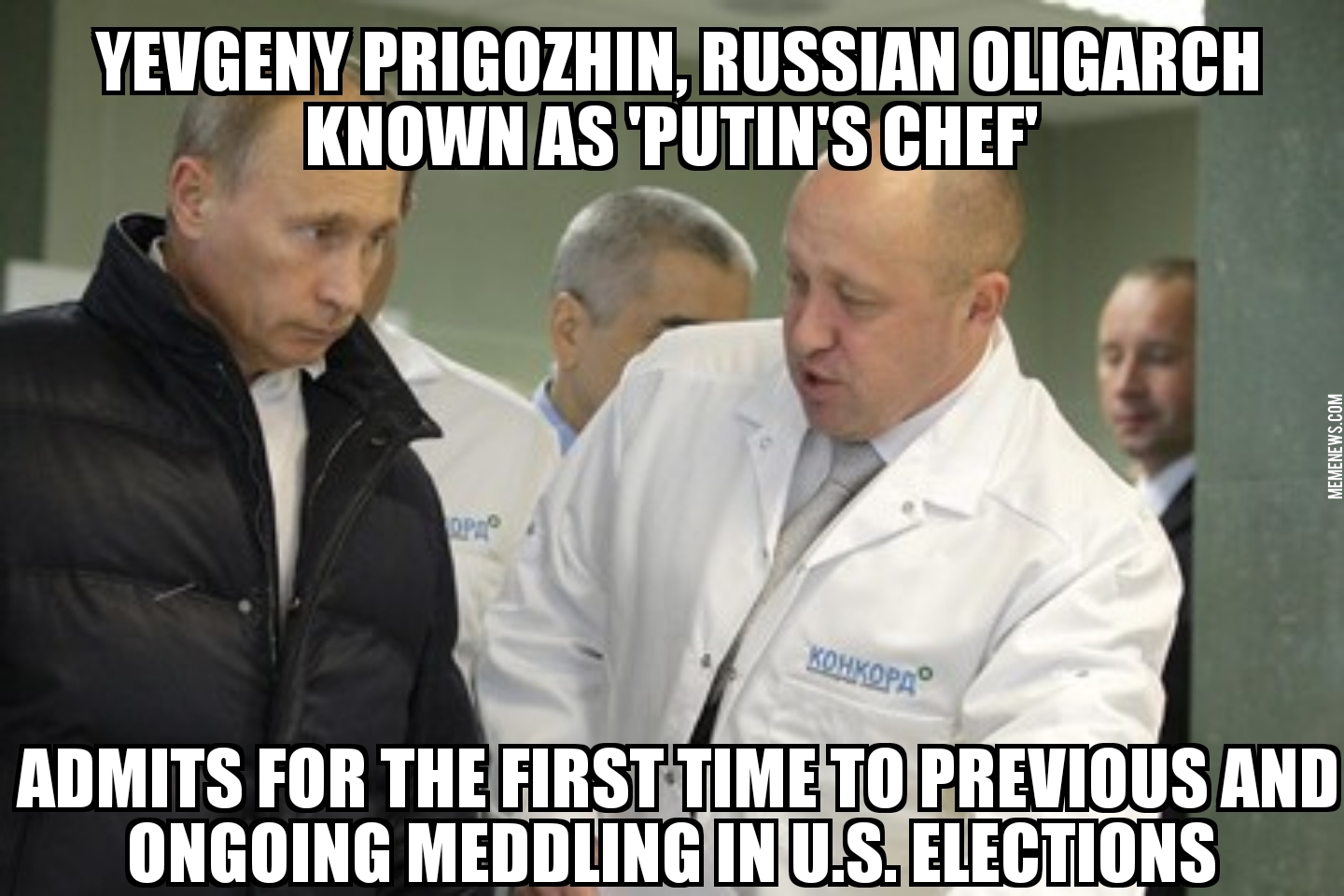 Putin’s chef admits to election meddling