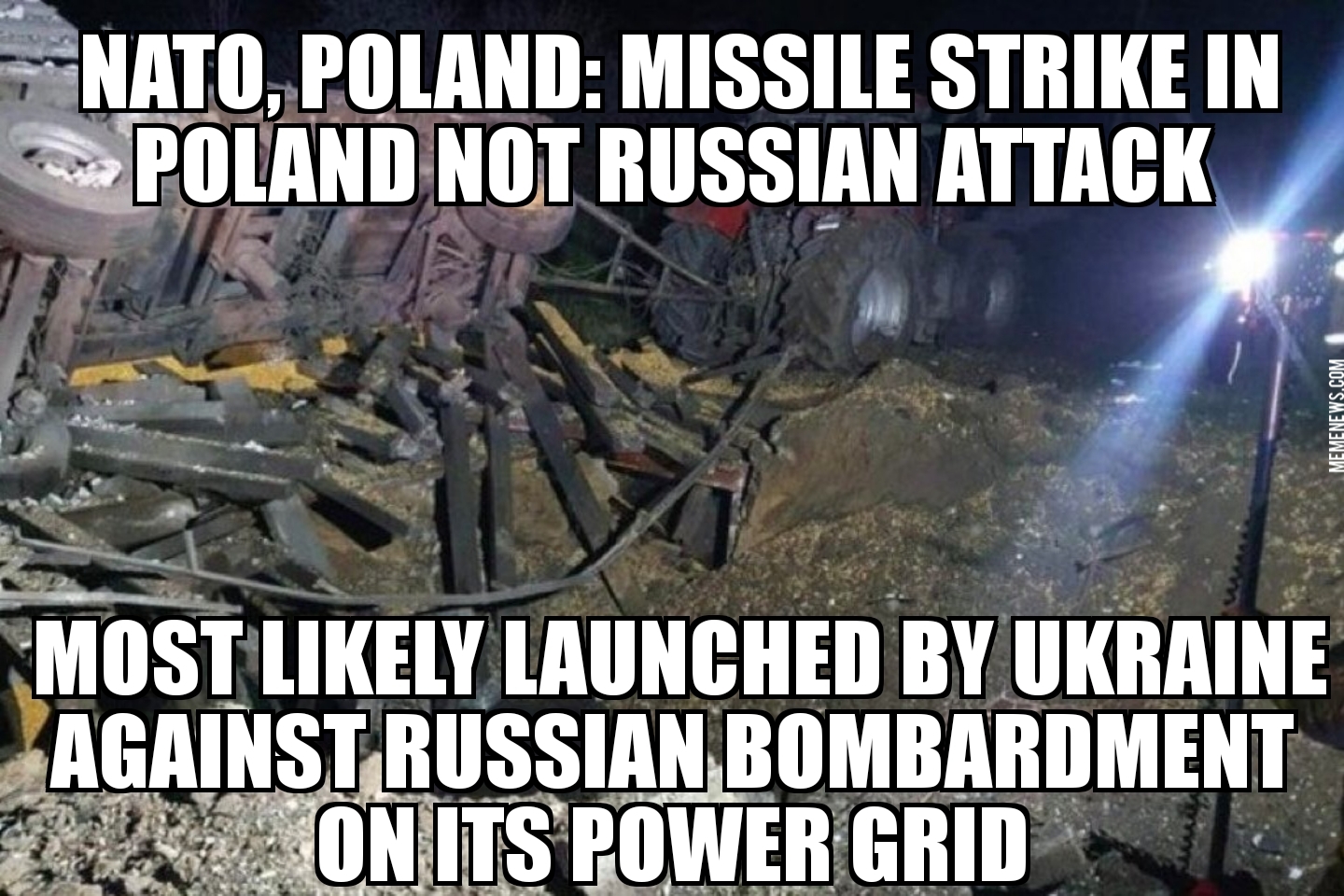 Missile hits Poland