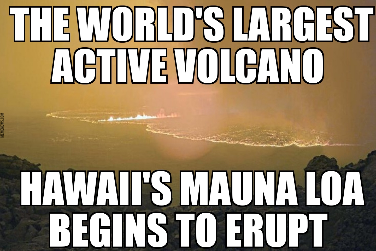 Mauna Loa erupts
