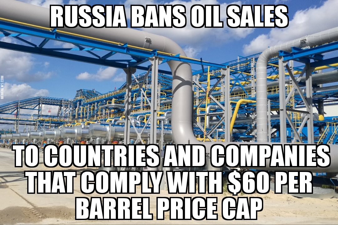 Russia bans oil to price cap countries