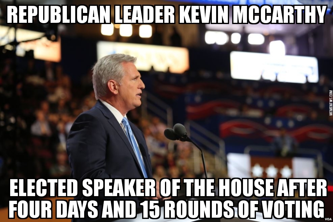 Kevin McCarthy elected House Speaker