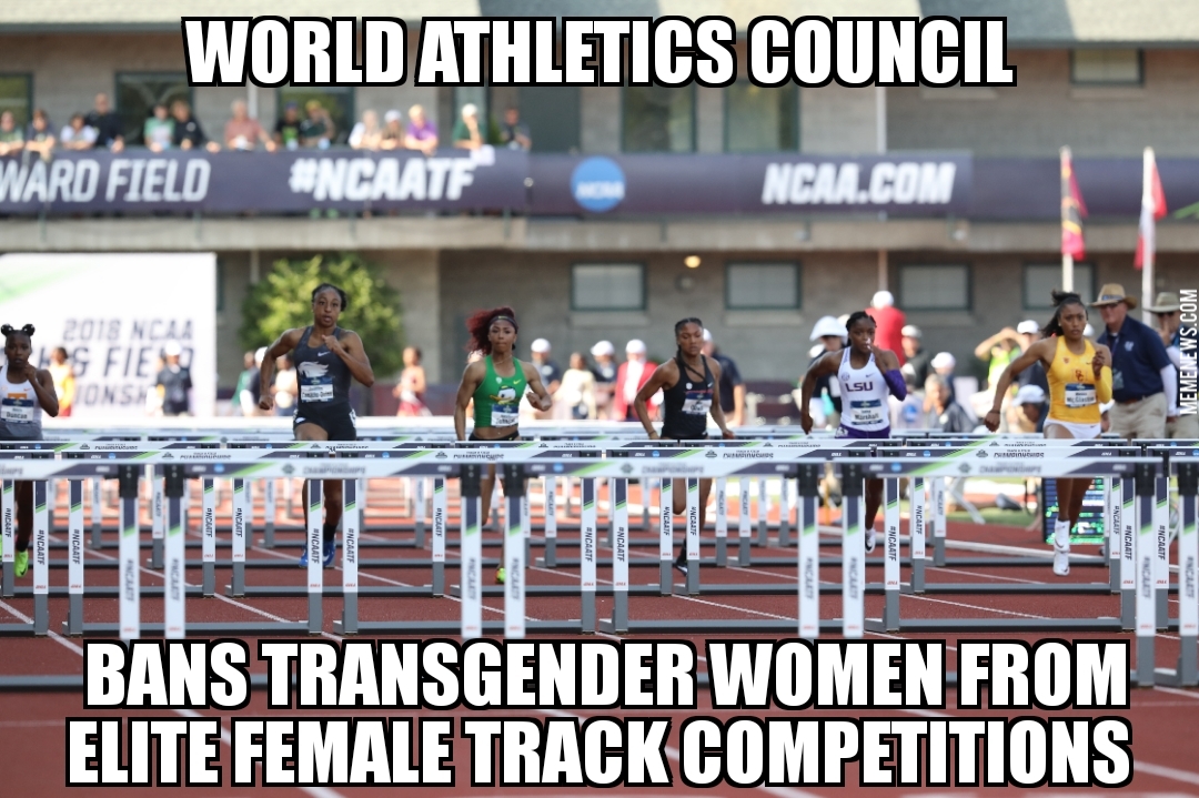 Track bans transgender women