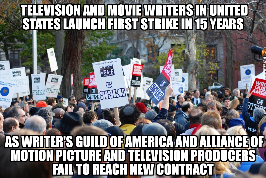 TV and movie writers go on strike