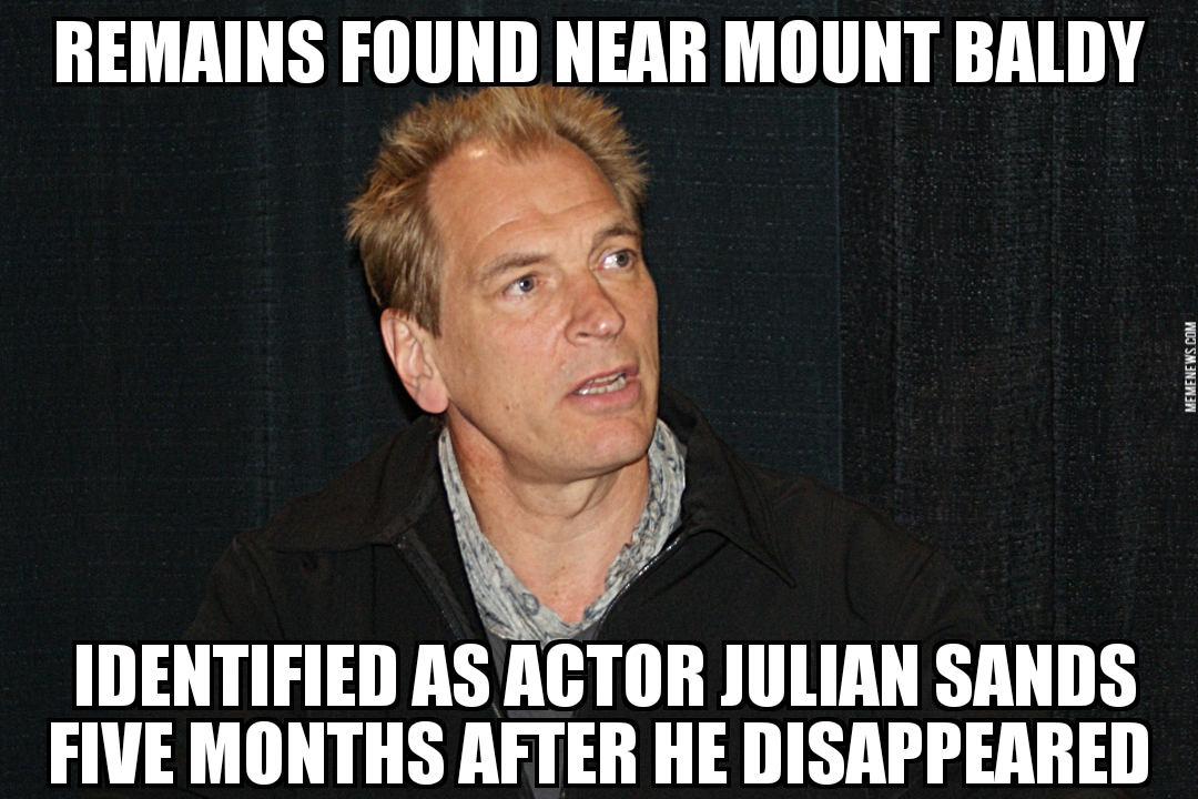 Julian Sands remains found