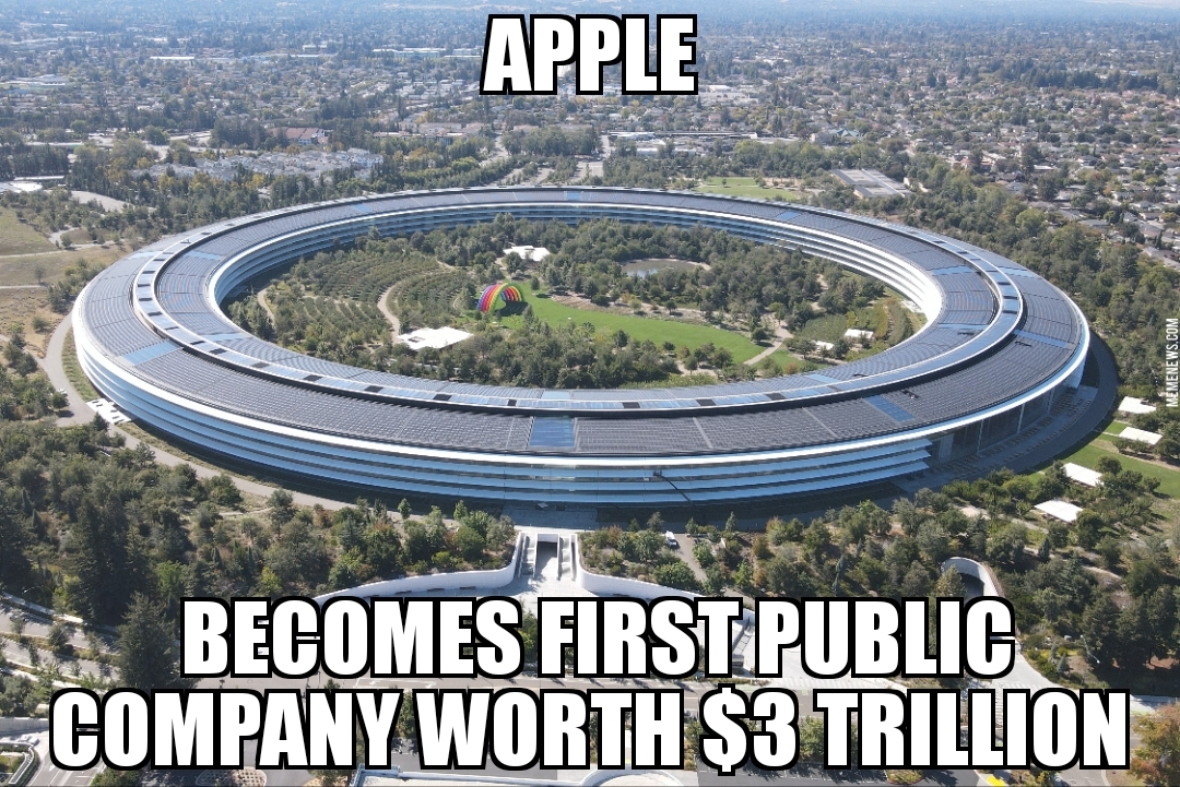 Apple worth $3 trillion
