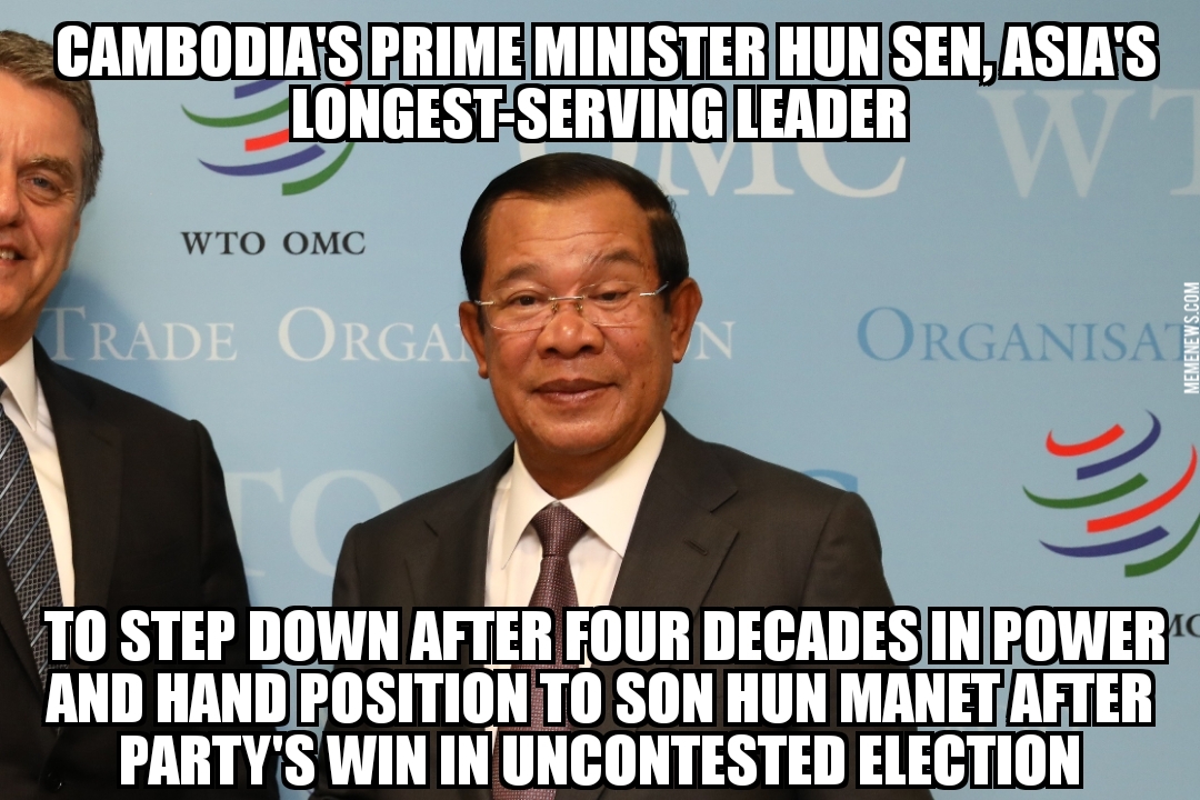 Cambodia leader to step down