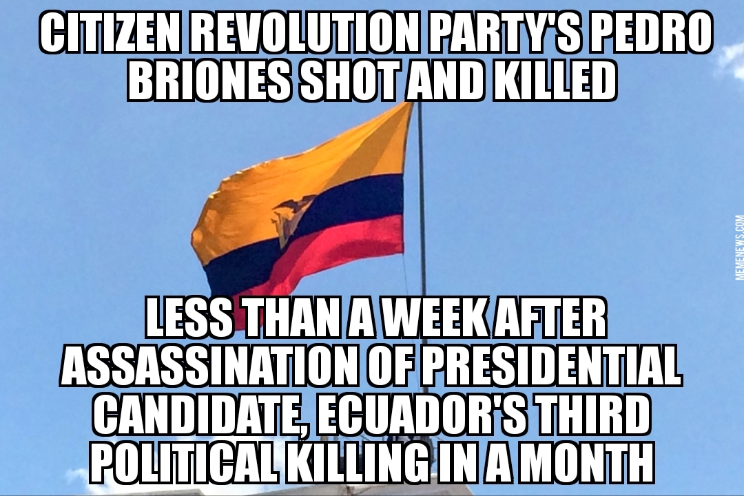 Ecuador has third political killing