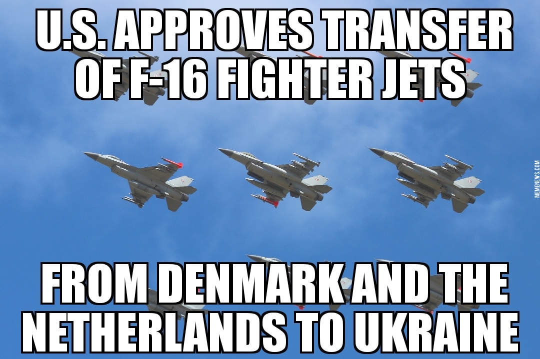 U.S. approves F-16s to Ukraine